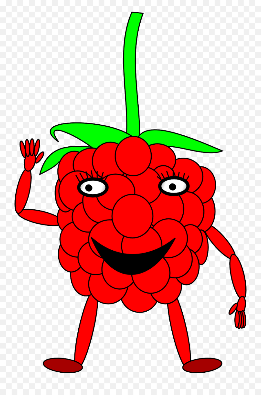 Cartoon Raspberry Clipart - Raspberry Man Emoji,Raspberry Clipart