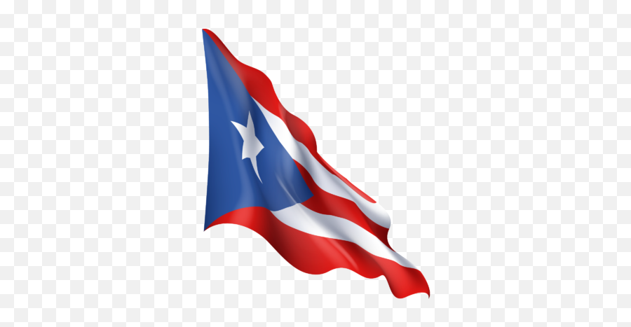 Waving Flag Of Puerto Rico - Transparent Puerto Rican Flag Png Emoji,Puerto Rico Clipart