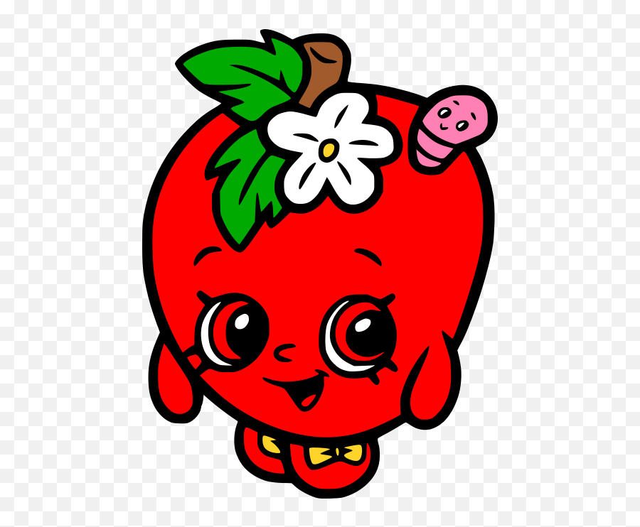 Shopkins Red Apple Blossom Clipart - Full Size Clipart Red Apple Blossom Shopkin Emoji,Red Apple Clipart