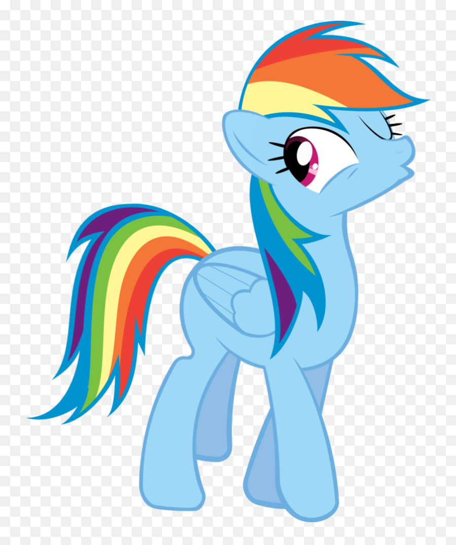 Rainbow Dash Wink Gif Png Image With No - Derpy Hooves Rainbow Dash Emoji,Rainbow Dash Transparent