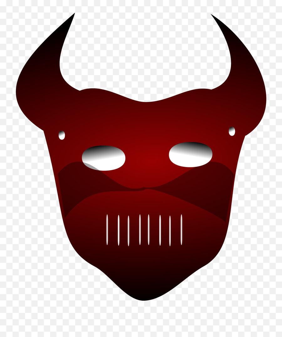 Face Mask Clipart - Devil Mask Line Art Emoji,Face Mask Clipart