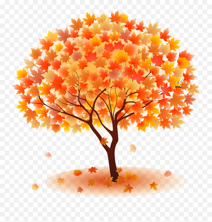 Fall Tree Clipart - Tree Clip Art Colour Emoji,Tree Clipart