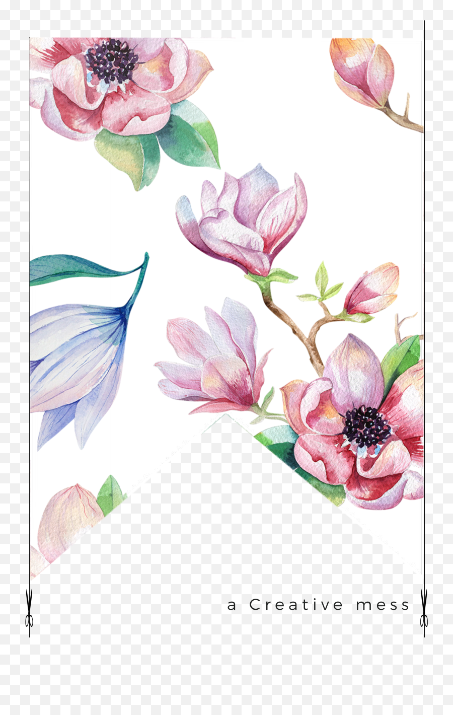 Kris Art Magnolia Flower Canvas Emoji,Magnolia Clipart