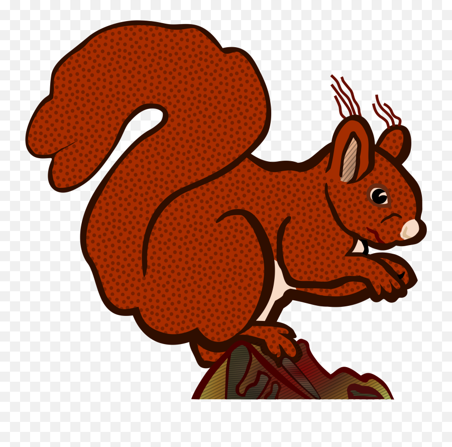 Download Red Squirrel Clipart Colour Emoji,Squirrel Clipart Png