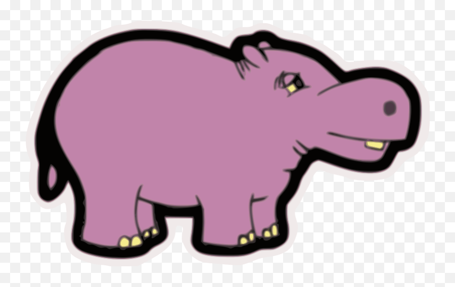 Hippo - Clip Art Emoji,Hippo Clipart