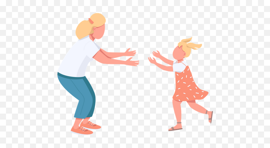 Best Premium Children Cuddling Illustration Download In Png Emoji,Kids Hugging Clipart