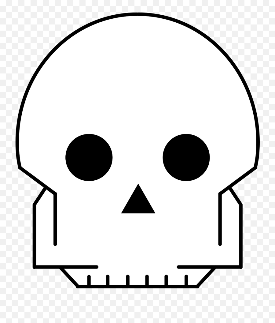 Skull Bone Head - Free Image On Pixabay Emoji,Skull Logo Design