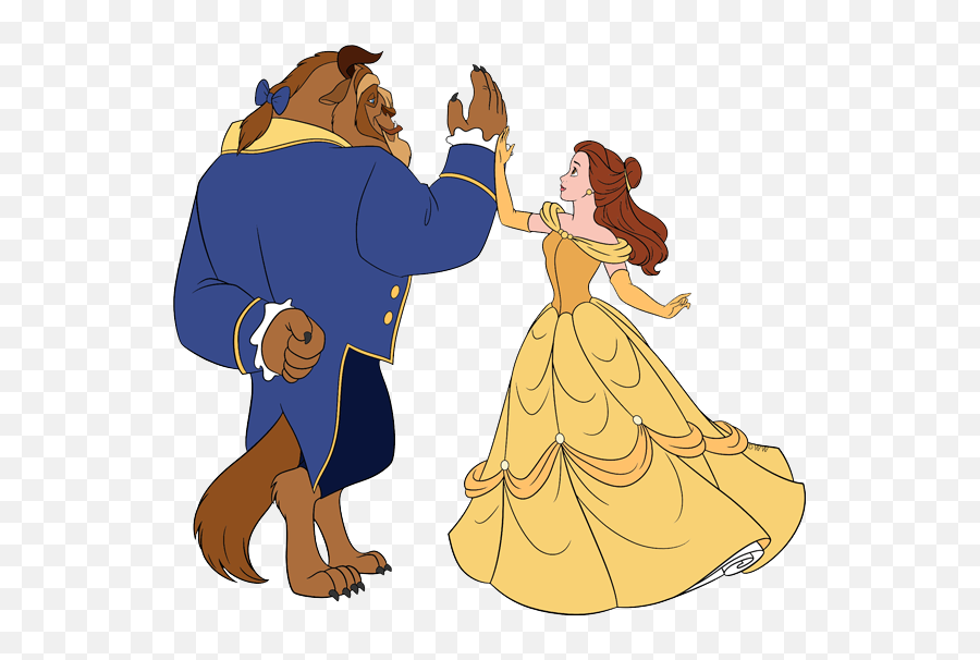 Belle And The Beast Clip Art - Beauty And The Beast Png Beauty And The Beast Png Emoji,Beauty And The Beast Logo