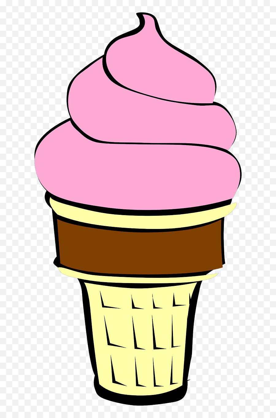 Strawberry Ice Cream Cone Clipart - Clip Art Bay Strawberry Ice Cream Clipart Emoji,Ice Cream Cone Clipart
