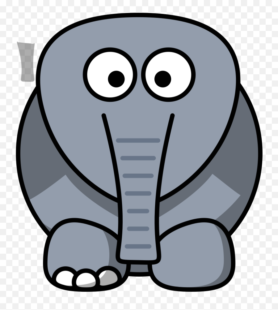 Clipart Elephant Ears - Elephant No Ears Clipart Emoji,Ears Clipart