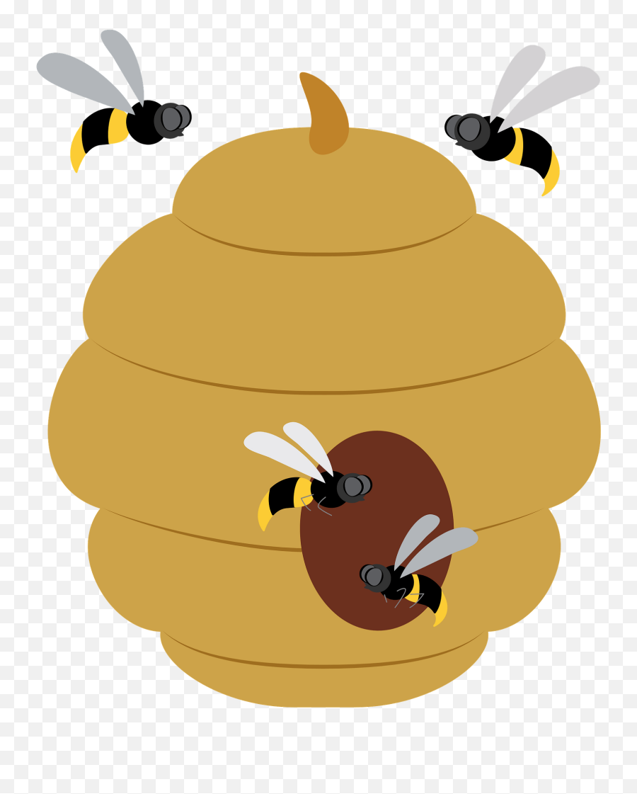 Beehive Clipart - Honey Bees Emoji,Beehive Clipart
