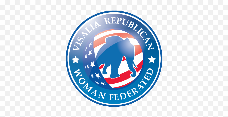 Political Logo Design For Visalia Republican Women Federated - Taekwondo Solo Emoji,Republican Elephant Logo