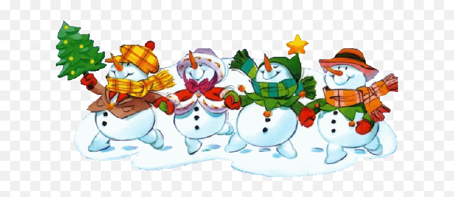 Dancing Christmas Snowmen Weihnachten Zeichen Weihnachten - Noel Clipart Emoji,Free Christmas Clipart