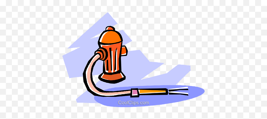 Fire Hydrant With Hose Royalty Free - Fire Hose And Hydrant Clip Art Emoji,Fire Hydrant Clipart