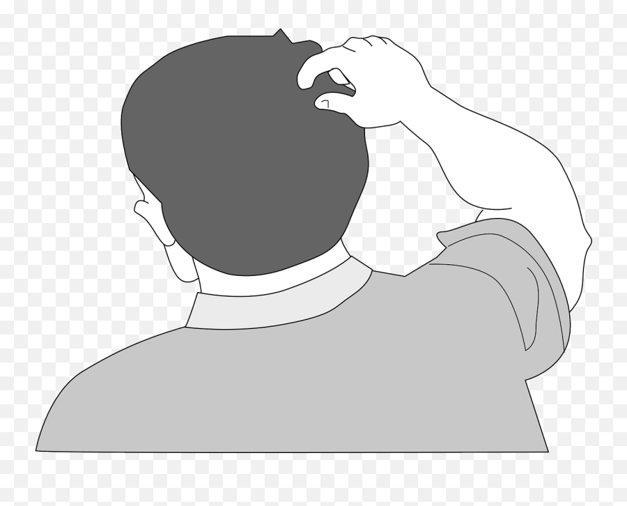 Head Human Person Man Scratch Png Picpng - Cartoon Scratching His Head Emoji,Scratch Png