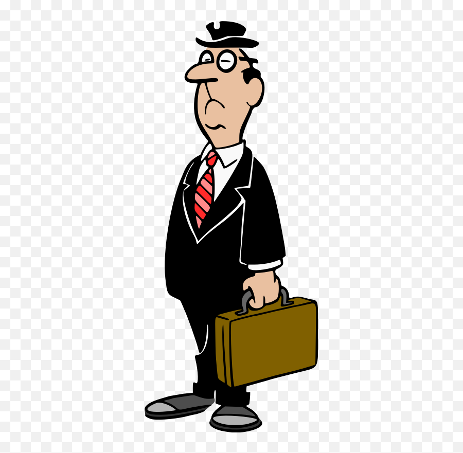 Openclipart - Clipping Culture Businessman Clipart Black And White Emoji,Briefcase Clipart