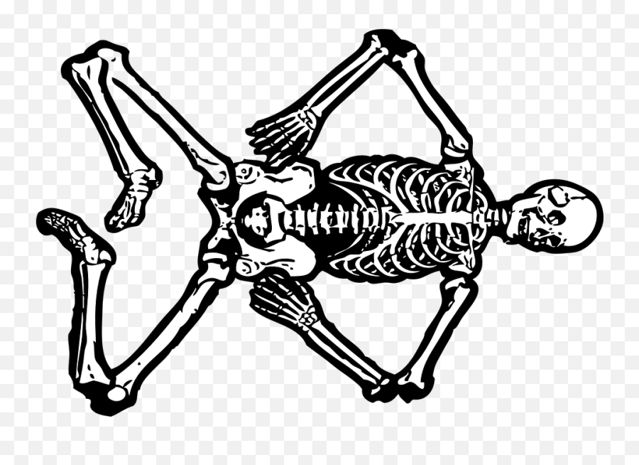 Skeleton Clip Art - Halloween Skeleton Greeting Card Full Dead Skull Body Emoji,Skeliton Clipart