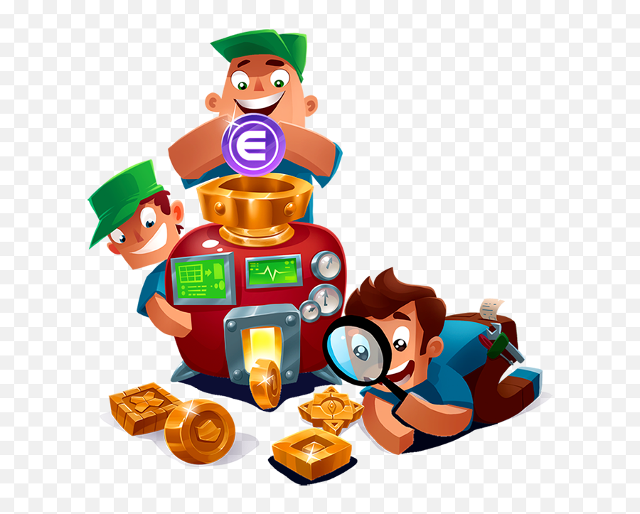 Download Offering Initial Blockchain Cryptocurrency Erc - 20 Coin Game Cartoon Png Emoji,Offering Clipart