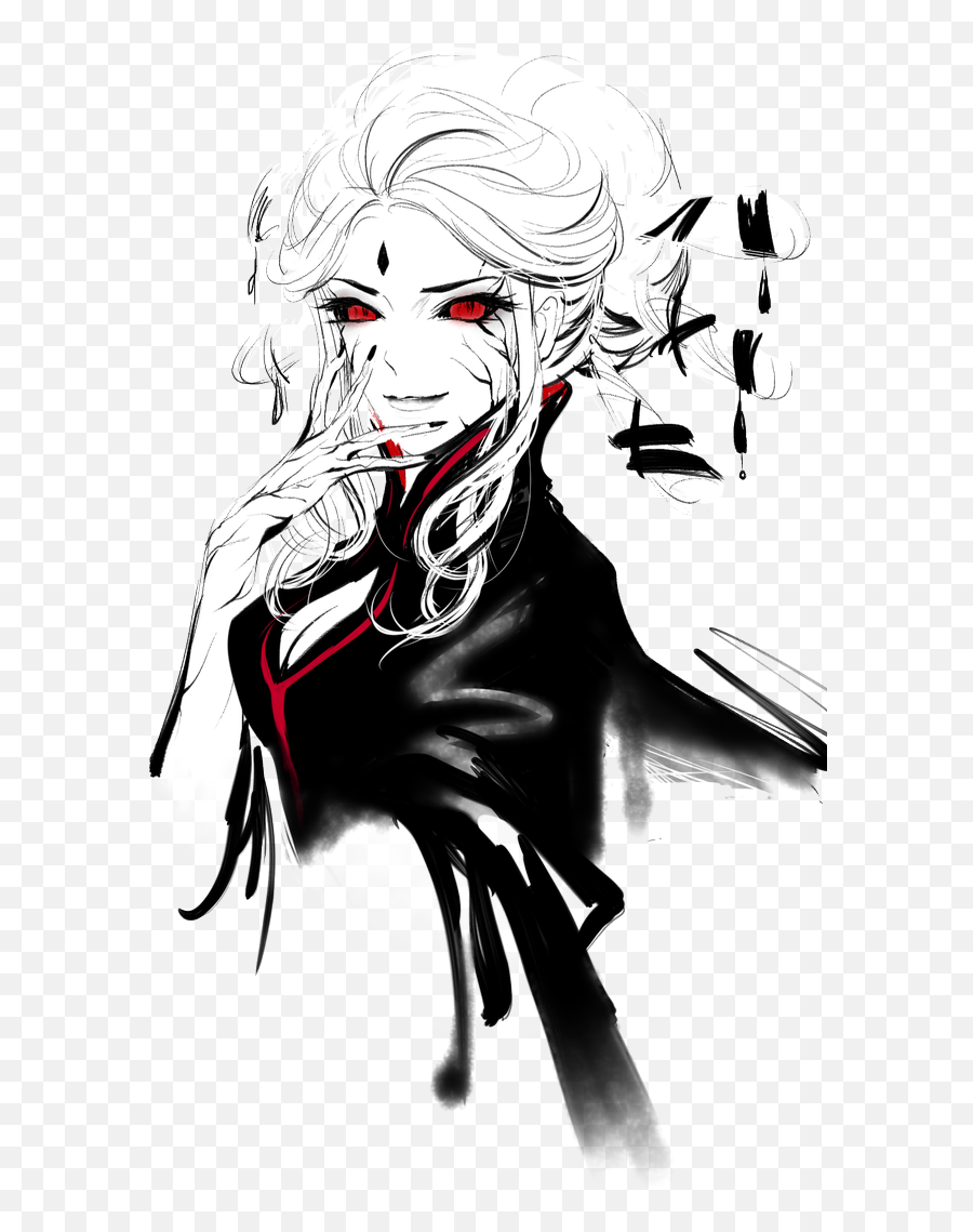 Download Hd Graphic Freeuse Collection Of Free Demon Drawing - Salem Rwby Art Emoji,Gothic Border Png