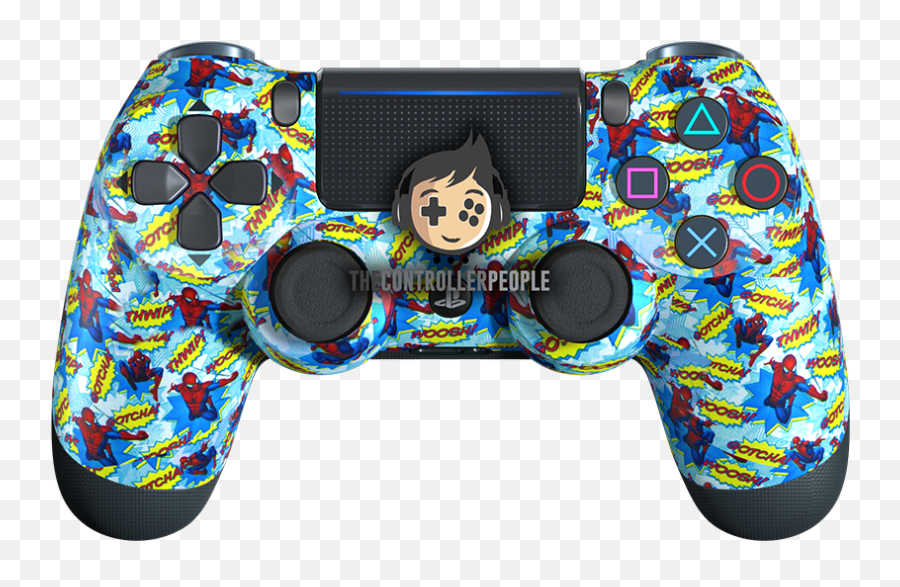 Spiderman Ps4 Controller - Yellow Ps4 Controller Png Emoji,Spiderman Ps4 Png