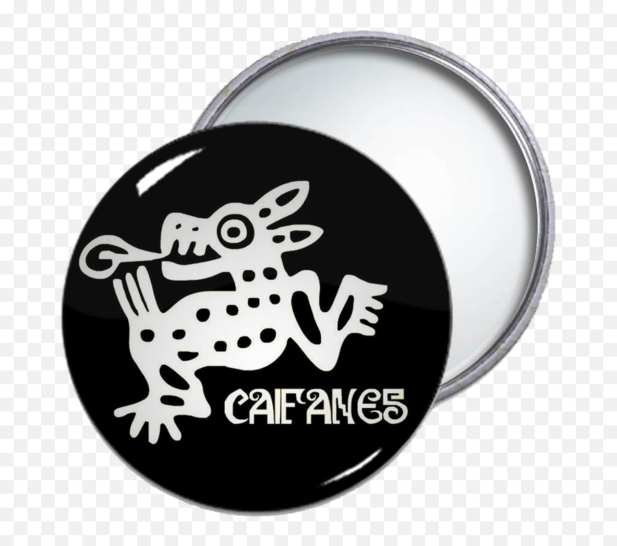 Caifanes Round Pocket Mirror - Logo Caifanes Emoji,Caifanes Logo