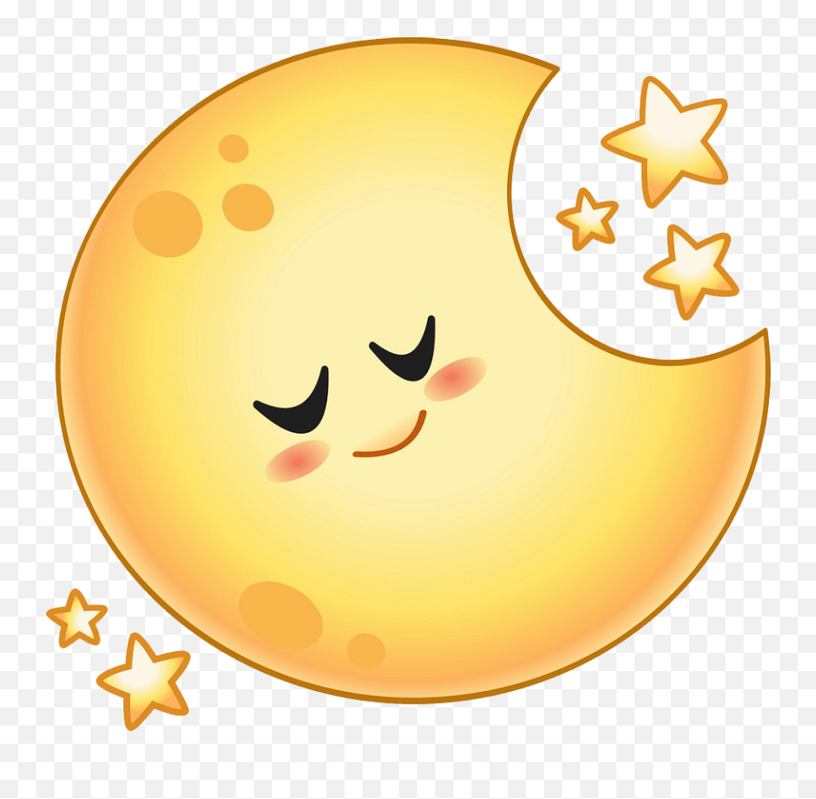Moon Clipart - Happy Emoji,Moon Clipart