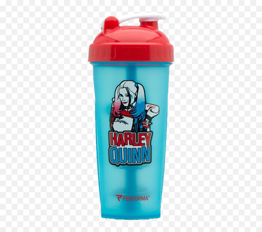 Perfect Shaker Villain Series 800ml - Harley Quinn Blue Lid Emoji,Harley Quinn Logo