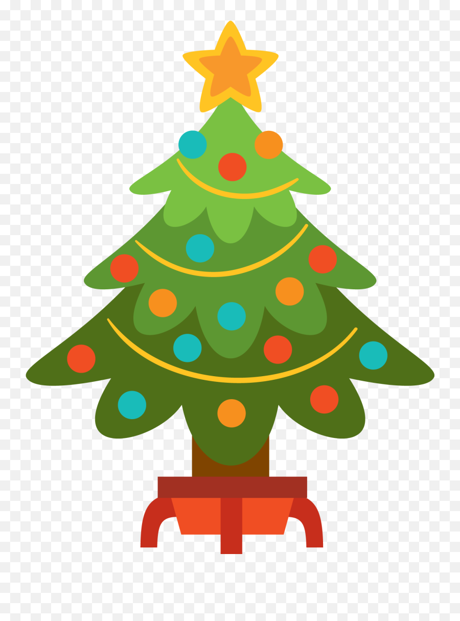 Simple Christmas Clipart Kid - Tree Christmas Clipart Png Emoji,Christmas Clipart