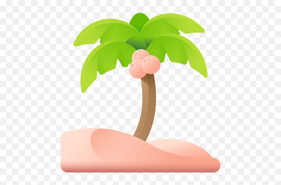 Coconut Tree - Free Nature Icons Emoji,Coconuts Clipart