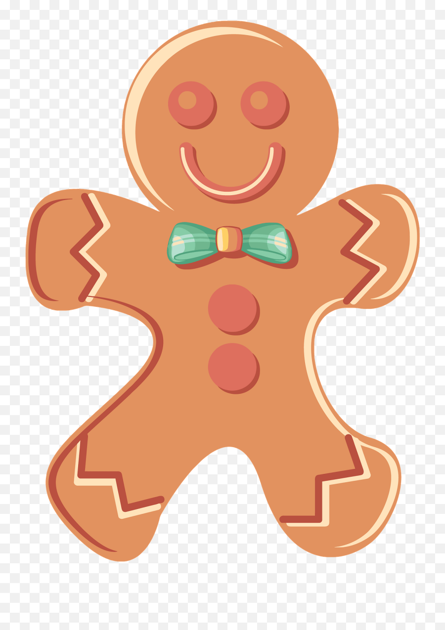 Gingerbread Man Clipart Free Download Transparent Png - Cartoon Gingerbread Man Png Transparent Emoji,Gingerbread Man Clipart