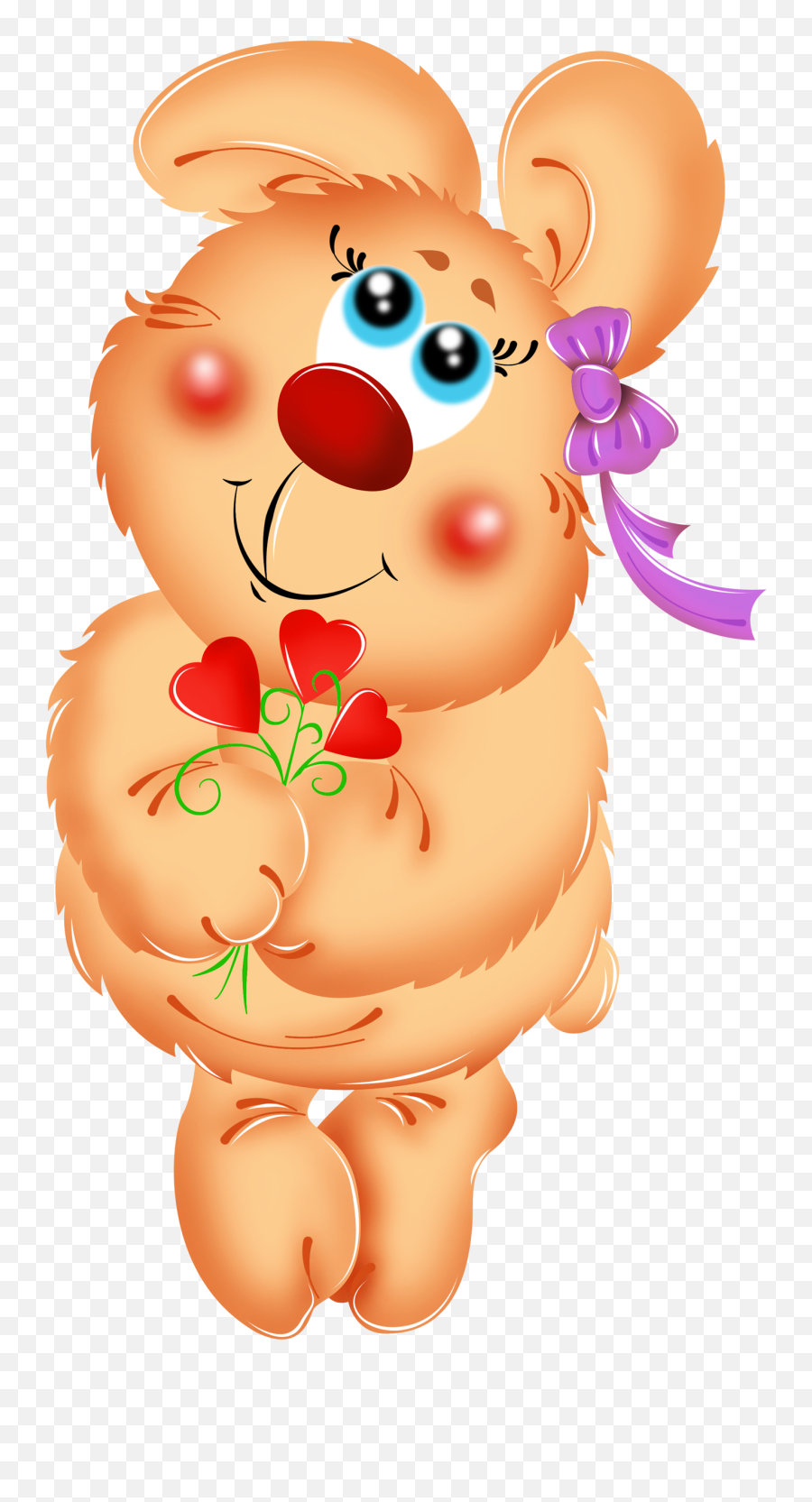 Valentine Bear With Hearts Bouquet Png Picture Valentines Emoji,Clipart For February