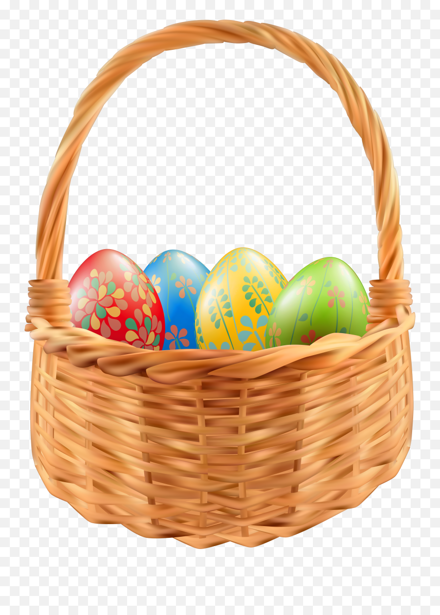 Picture - Transparent Background Easter Egg Basket Png Emoji,Easter Basket Clipart