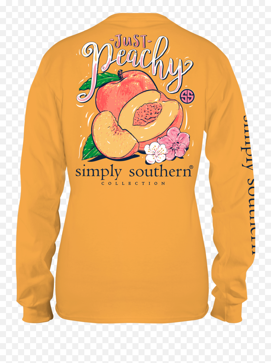 Simply Southern Peachy Mustard Ls - Simply Southern Long Sleeve Peachy Emoji,Simply Southern Logo