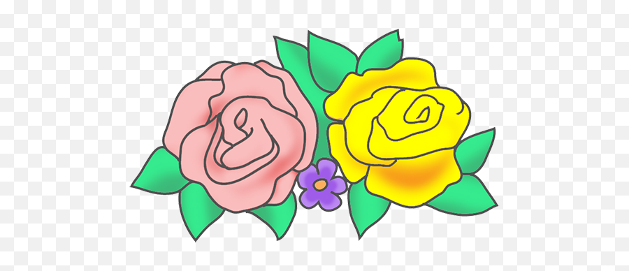 Flowers Free Flower Clip Art - Clipartix Floral Emoji,Free Flower Clipart