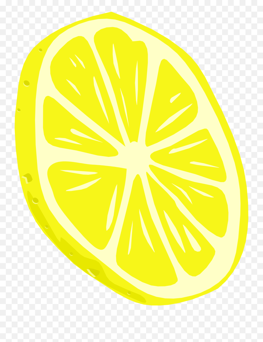 Library Of Apple Orange Lemon Image - Transparent Background Lemon Slice Clipart Emoji,Lemon Clipart