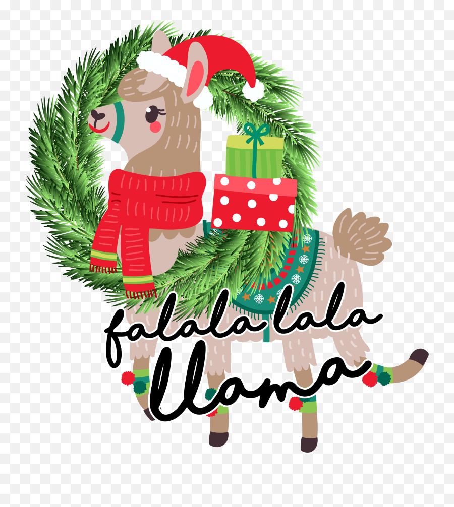 Transparent Christmas Llama Clipart - Christmas Llama Clipart Emoji,Llama Clipart