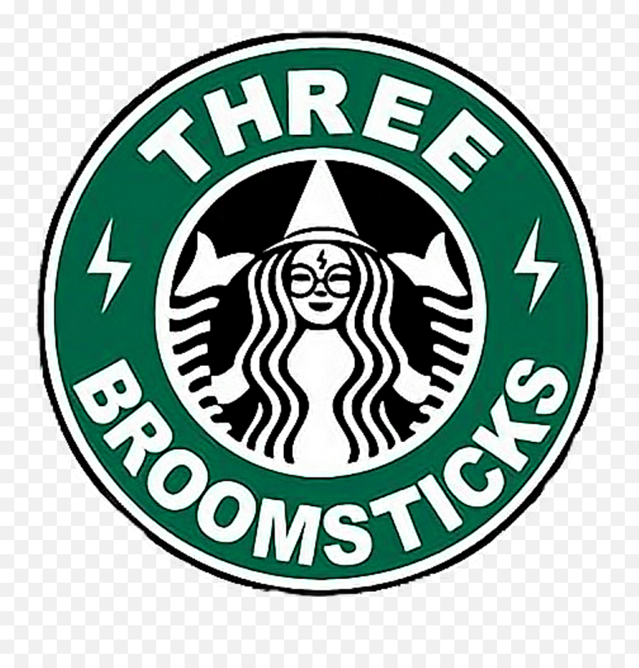 Download Hd Logo Coffee Cafe Brand Starbucks Free - Three Broomsticks Starbucks Emoji,Starbucks Logo Transparent