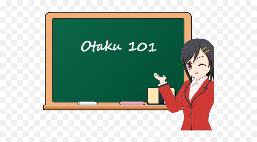 Download Otaku Conventions Ten - Cute Anime Teacher Clipart Emoji,Blackboard Clipart