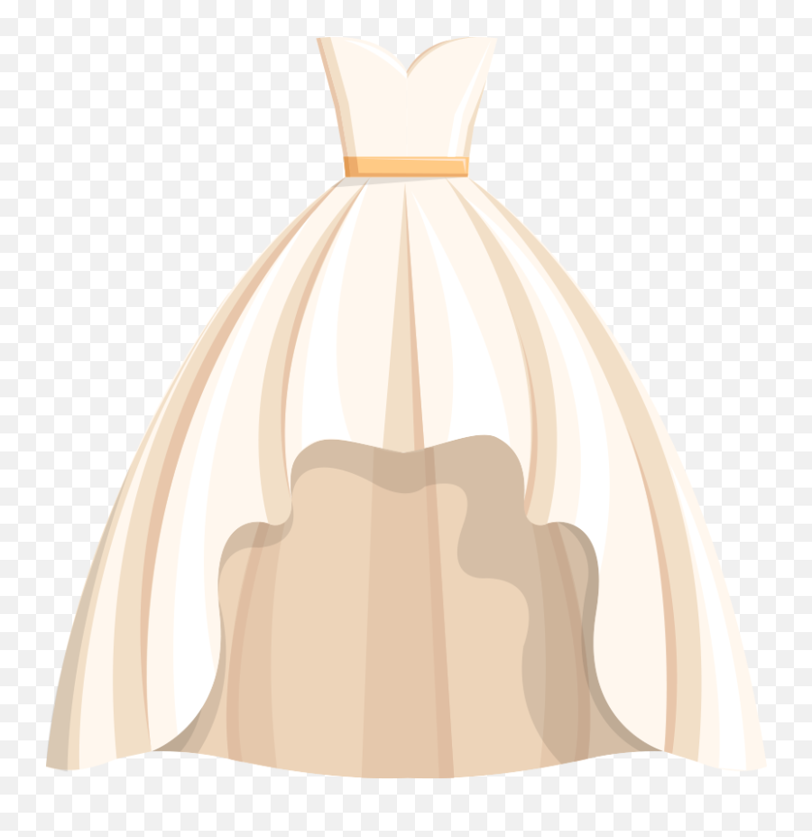 Dress Wedding Free Png Hq Clipart - Wedding Gown Clipart Png Emoji,Dress Clipart