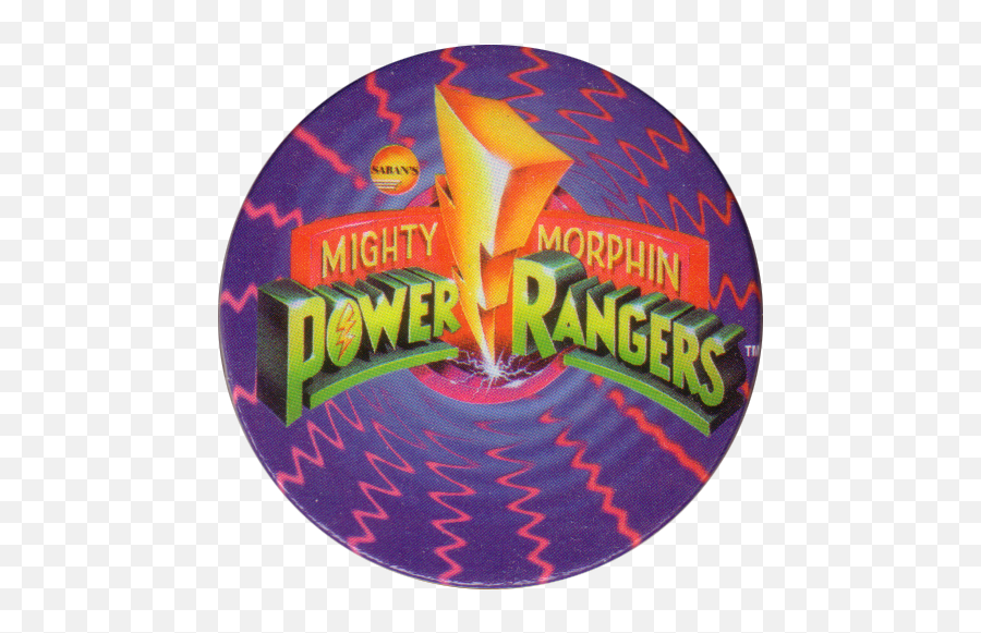 Card Power Caps Power Rangers Series 2 - Mighty Morphin Power Rangers Circle Emoji,Power Rangers Logo
