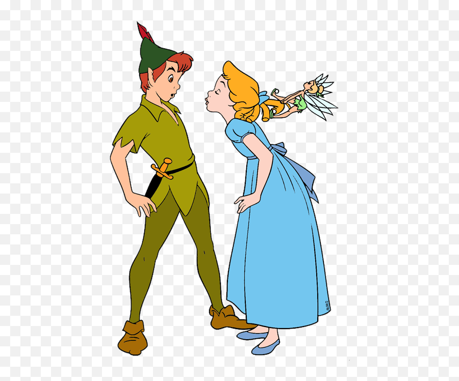 Peter Pan And Wendy Clip Art Disney Clip Art Galore Emoji,Wendy's Logo Girl