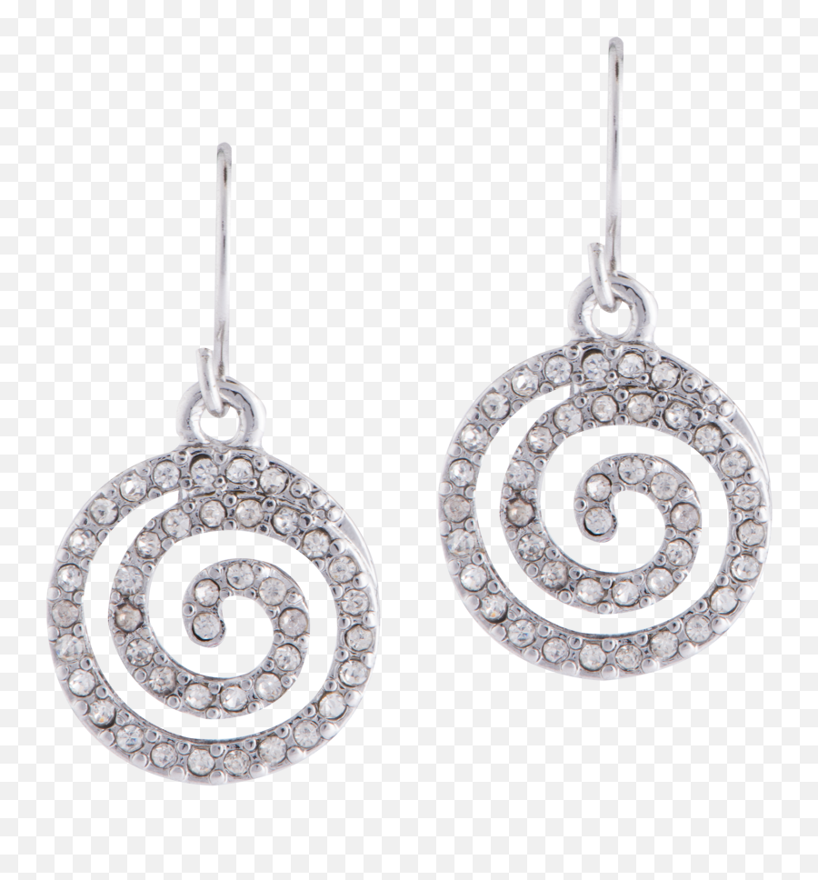 Pavé Swirl Earrings Emoji,Earring Clipart