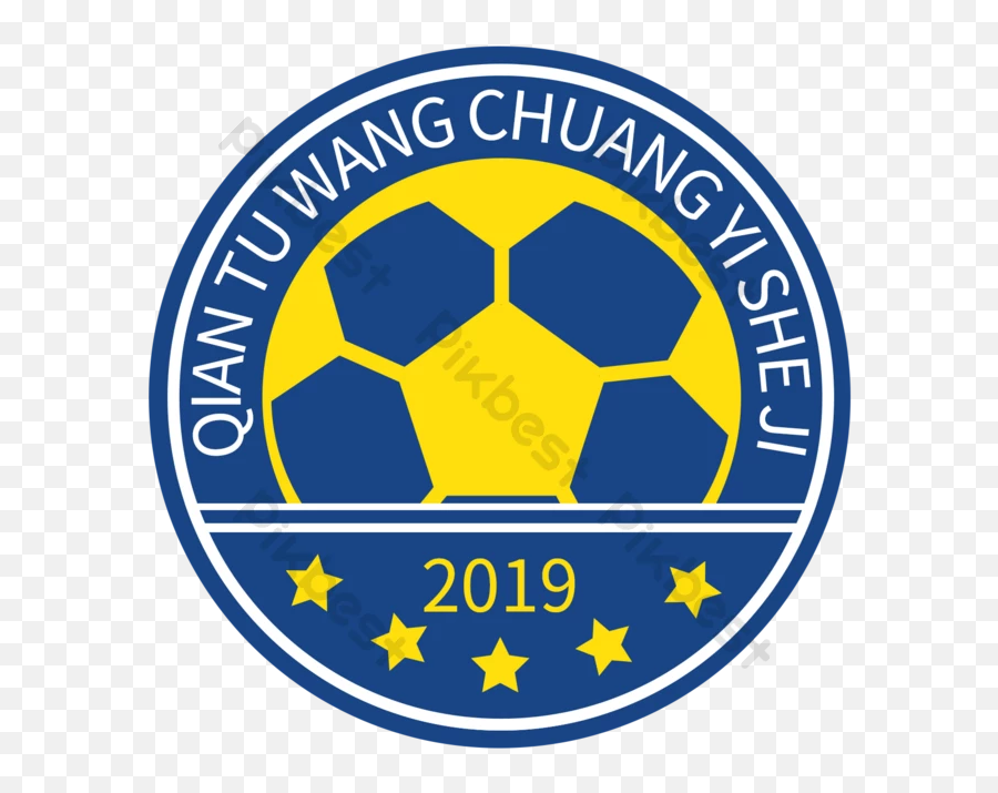 Blue Cartoon Team Logo Free - For Soccer Emoji,Cartoon Logo