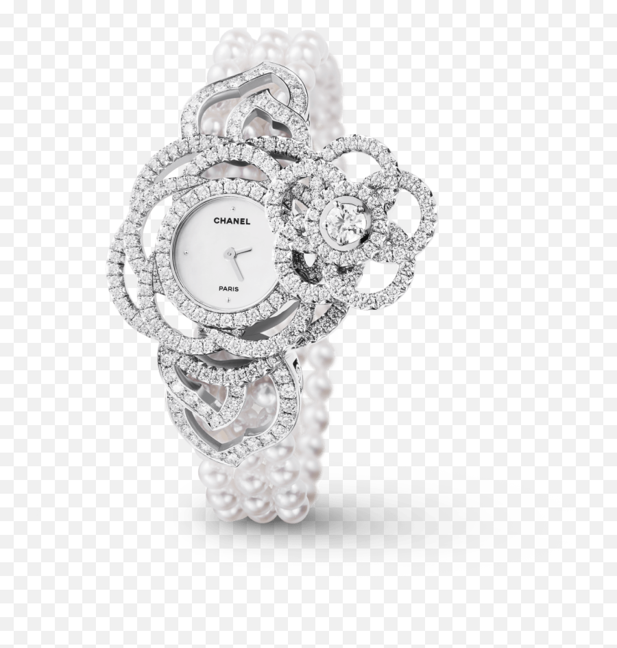 Camélia Jewelry Watch - J10576 Chanel Emoji,Chanel Cc Logo Earrings