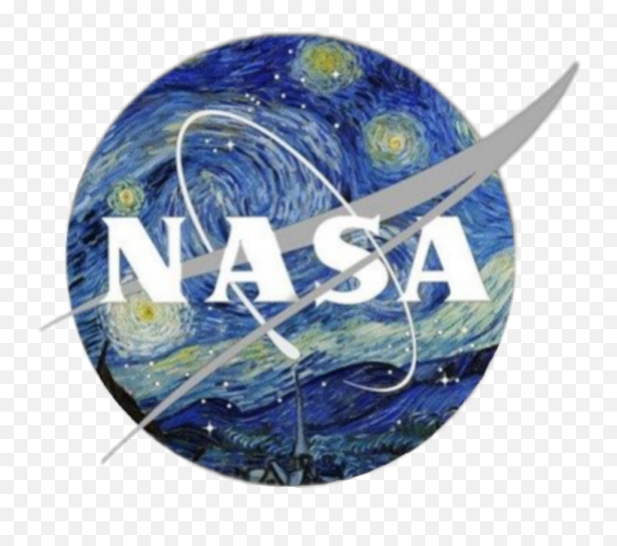 Download Nasa Vangogh Go Blue Tumblr - Corporate Identity Emoji,Nasa Logo Transparent Background