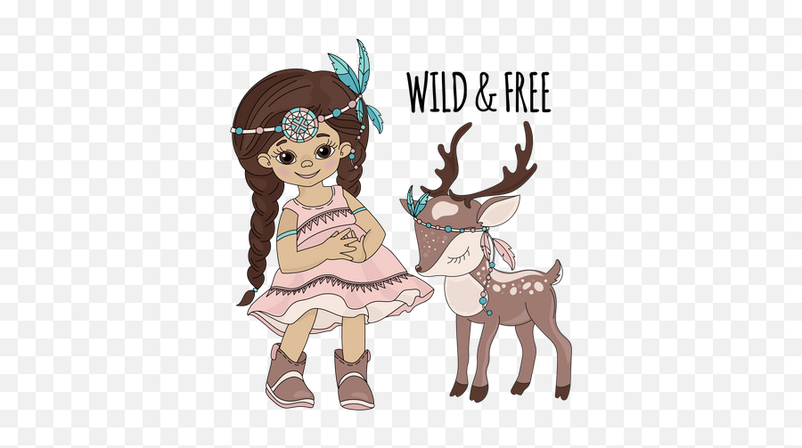 Best Premium Born Wild Pocahontas Indians Princess Emoji,Indian Headband Clipart
