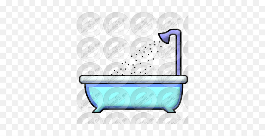 Bath Picture For Classroom Therapy - Horizontal Emoji,Bath Clipart