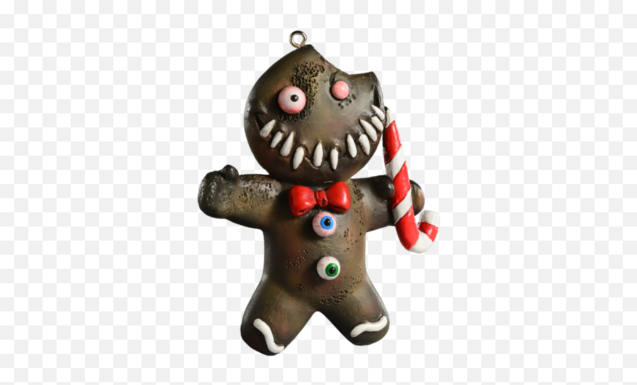 Gingerdead Man Ornament Horrornament Halloween - Fictional Character Emoji,Gingerbread Man Clipart