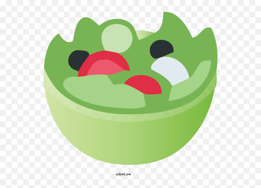 Food Green Side Dish Dish For Salad - Salad Clipart Food Emoji,Donut Clipart Transparent Background
