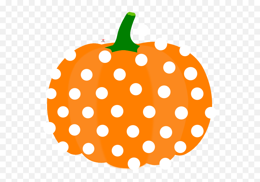 Cute Pumpkin Png Polka Dot Free Cute - Cute Pumpkin Clip Art Free Emoji,Cute Pumpkin Clipart